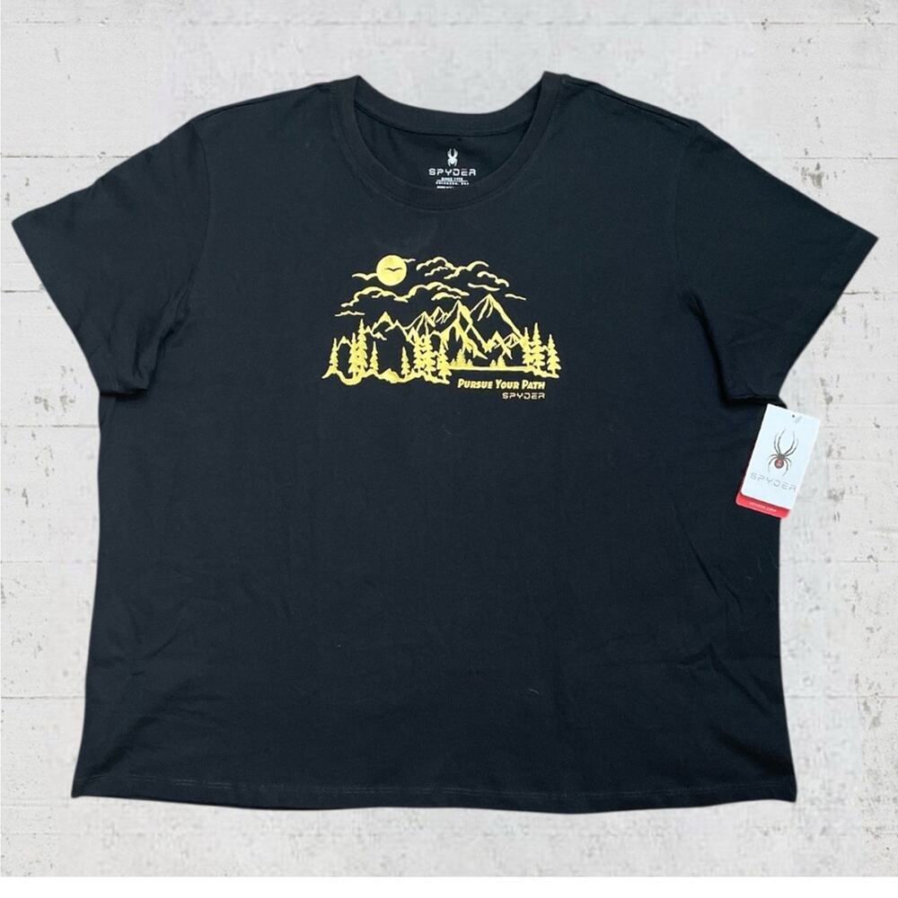NWT Spyder Women’s Size 3X Pursue Your Path Graphic T Shirt Gorpcore Granola